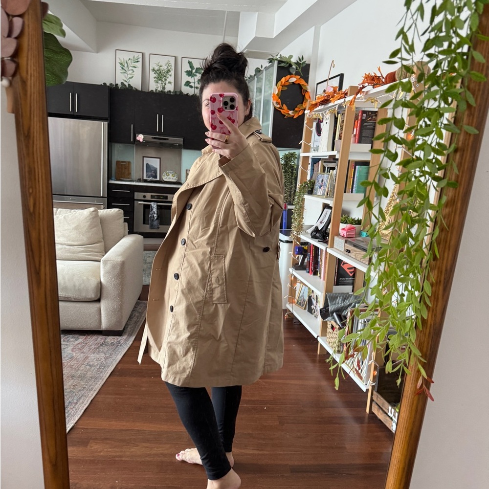 Universal Standard Beige Trench Coat - Picture 3 of 9